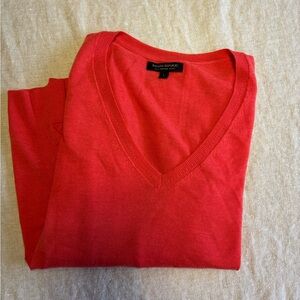 Banana Republic Women’s Orange V-Neck Sweater